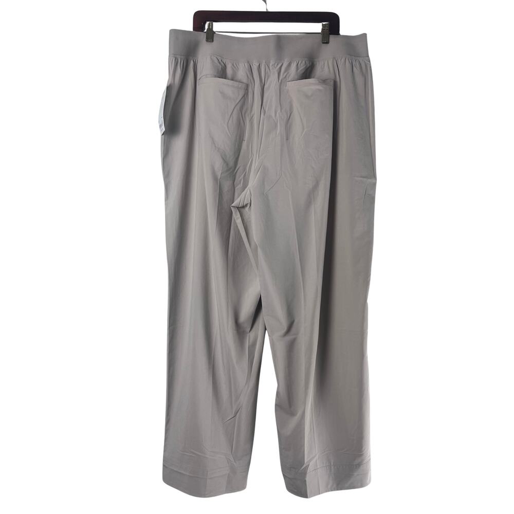 NWT Athleta Brooklyn Heights Pants Wide Leg Stretch Tan Cream Size 20 - Picture 9 of 12
